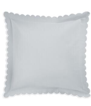 Matouk 061 Diamond Pique Euro Sham Scalloped Edge 27 x 27 Pool NWT $150
